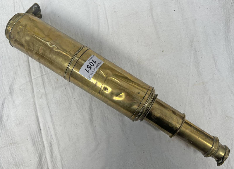 TANTON LONDON DAY OR NIGHT 3 DRAW BRASS TELESCOPE