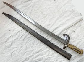 FRENCH CHASSEPOT BAYONET WITH 57.