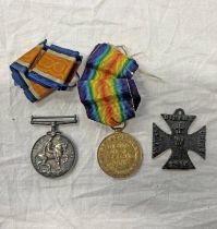 PAIR OF WW1 MEDALS TO 406202 CPL. E.G. KERR R.