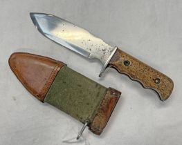 BOLO KNIFE OR POSSIBLY HEAVILY MODIFIED US 1917 BOLO WITH 18.