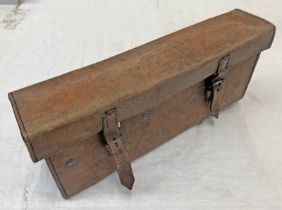 WW1 CANS 303 TRIPOD MTGS MACHINE GUN LEATHER CARRY CASE DATED 1 / 1915,