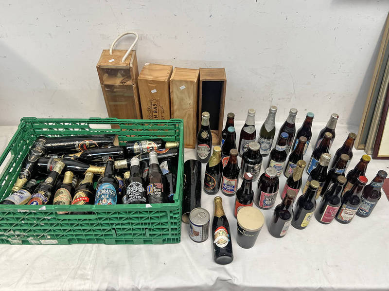 GOOD SELECTION OF UNOPENED BEER BOTTLES ETC TO INCLUDE GUINESS CHRISTMAS BREW,