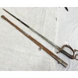 VICTORIAN 1854 PATTERN RIFLE REGIMENTAL SWORD WITH 83.