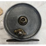 3" ALLOY PLATE WIND FISHING REEL WITH CENTRA BRAKE PATENT 27023-06 TO FRONT,