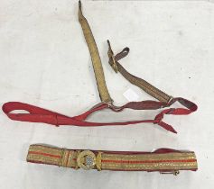VICTORIAN BRITISH ORDNANCE CORPS OFFICERS DRESS BELT & ONE OTHER -2-