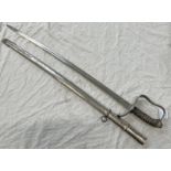 M1861 INFANTRY OFFICERS SWORD WITH 78 CM LONG PLAIN BLADE,