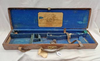 LEATHER SPORTING GUN CASE WITH WILLIAM HORTON,