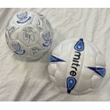 ST JOHNSTONE FC SIGNED FOOTBALL AND A MITRE FOOTBALL -2-