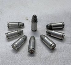 8 INERT 9 MM LUGER ROUNDS / BULLETS