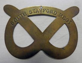 BRASS KNOT PATTERN TO THE SOUTH STAFFORDSHIRE REGIMENT