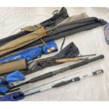 SELECTION OF FISHING RODS TO INCLUDE GREYS XF2 STREAMFLEX 8'6"#5 IN TUBE, D WAVE BOAT 2030-AU,