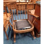 ERCOL STYLE SPINDLE BACK ROCKING CHAIR FRAME