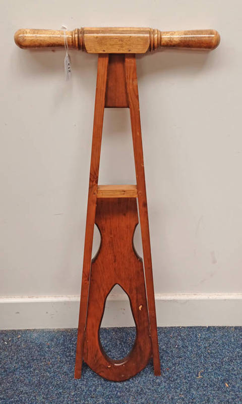 EARLY 20TH CENTURY PINE & OAK BOOT JACK,