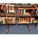 19TH CENTURY MAHOGANY TOWEL RAIL