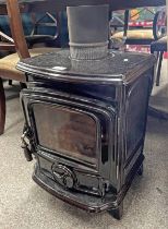 WATERFORD ENAMEL WOOD BURNING STOVE WITH SINGLE GLAZED PANEL DOOR NO ST/01 08008