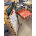 GAMES TABLES, WICKER BASKET, SCHOOL DESK,