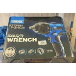 DRAPER STORM FORCE IMPACT WRENCH IN BOX Condition Report: The item comes with the