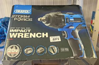 DRAPER STORM FORCE IMPACT WRENCH IN BOX Condition Report: The item comes with the