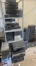 LARGE SELECTION OF ELECTRICAL GOODS TO INCLUDE SPEAKERS, TUNERS, PIONEER MUSIC CENTRE,