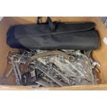 SELECTION OF VARIOUS SPANNERS TO INCLUDE HALFORDS, MAGNUSSON,