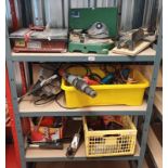 VARIOUS POWER TOOLS TO INCLUDE HILTI TE17 ROTARY HAMMER, TOLEDO CIRCULAR SAW,