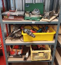 VARIOUS POWER TOOLS TO INCLUDE HILTI TE17 ROTARY HAMMER, TOLEDO CIRCULAR SAW,