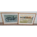 JOAN WILSON: RAIN AND THE ROAD TO BALRACK, SIGNED IN PENCIL,