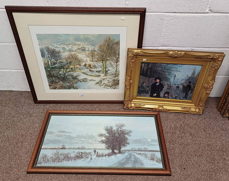 FRAMED LIMITED EDITION PRINT SIGNED IN PENCIL MCINTOSH PATRICK & 2 OTHER PICTURES