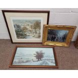 FRAMED LIMITED EDITION PRINT SIGNED IN PENCIL MCINTOSH PATRICK & 2 OTHER PICTURES