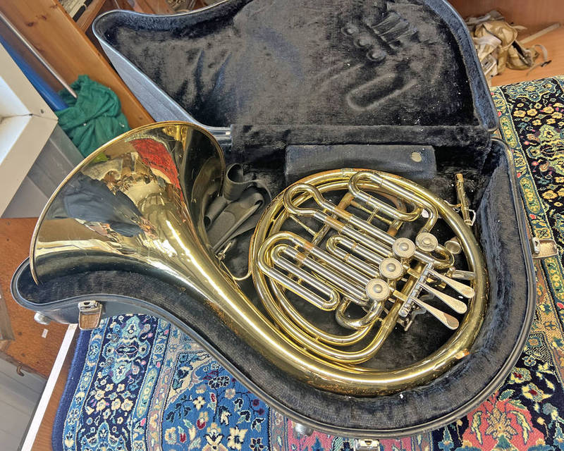 PAXMAN PRIMO ANBORG ITALY FRENCH HORN IN CASE.