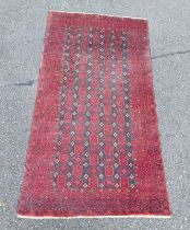 RED MIDDLE EASTERN CARPET 187 X 100CM