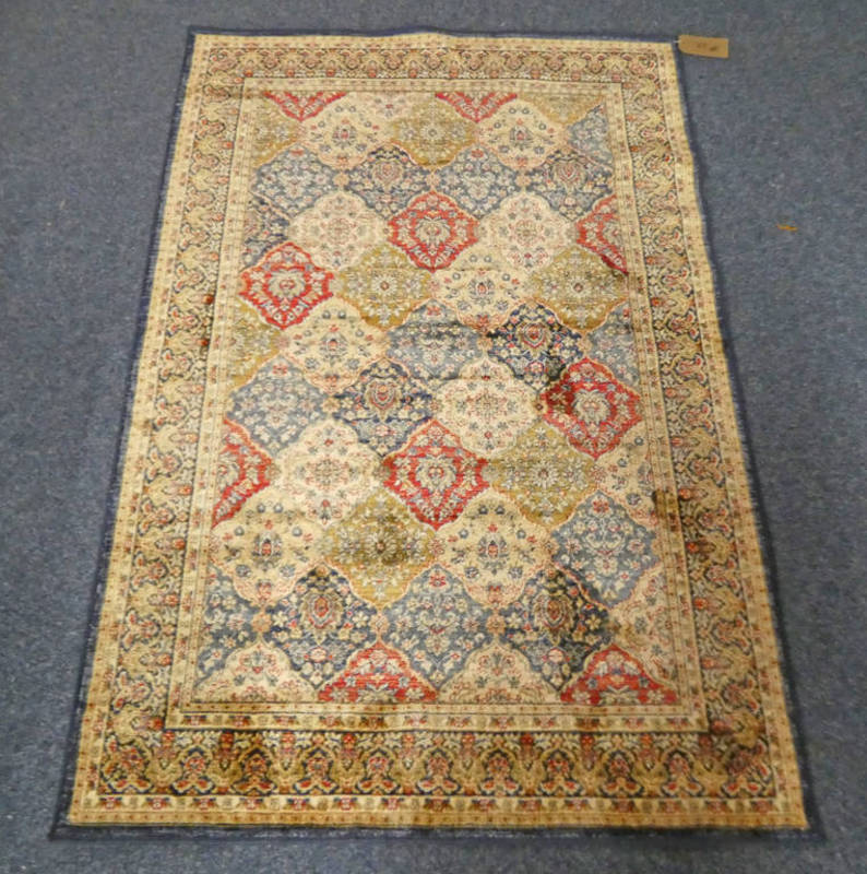 MULTI COLOURED CASHMERE RUG ALL OVER PATTERN - 171 X 118 CM Condition Report: