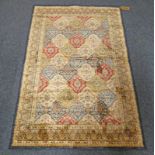 MULTI COLOURED CASHMERE RUG ALL OVER PATTERN - 171 X 118 CM Condition Report: