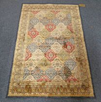 MULTI COLOURED CASHMERE RUG ALL OVER PATTERN - 171 X 118 CM Condition Report: