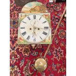 19TH CENTURY PAINTED CLOCK FACE,