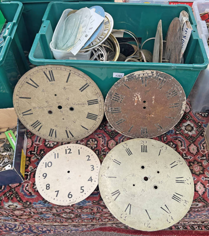 CLOCK PARTS - CIRCULAR FACES TO INCLUDE ANDERSON ST ANDREWS,