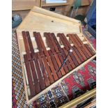 BOOSEY AND HAWKES XYLOPHONE IN CASE 63CM ACROSS