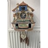 BRADFORD EXCHANGE THE FLYING SCOTSMAN CUCKOO CLOCK Condition Report: Sold as seen