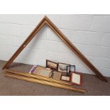 LARGE GILT PICTURE FRAME (AF) TOGETHER WITH OTHER PRINTS, FRAMES ETC.