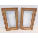 TWO MATCHING EDWARDIAN GILTWOOD FRAMES, 46.