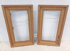 TWO MATCHING EDWARDIAN GILTWOOD FRAMES, 46.