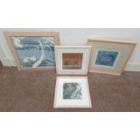 JULIE WYNESS, JUST SITTING, SIGNED IN PENCIL, FRAMED ARTIST PROOF,