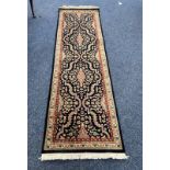 FLORAL DECORATED MIDDLE EASTERN RUNNER 78 X 245 CM