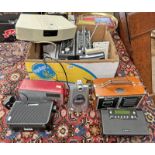 SELECTION OF RADIOS TO INCLUDE 2 HACKER HUNTER VHF RADIOS, BOSE, PURE RADIO, SONY RADIO,