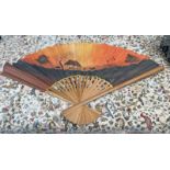 LARGE ASIAN THEMED FAN,