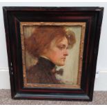 FRAMED OIL ON CANVAS PORTRAIT OF A GENTLEMAN, INDISTINCTLY SIGNED CIPERA '09,