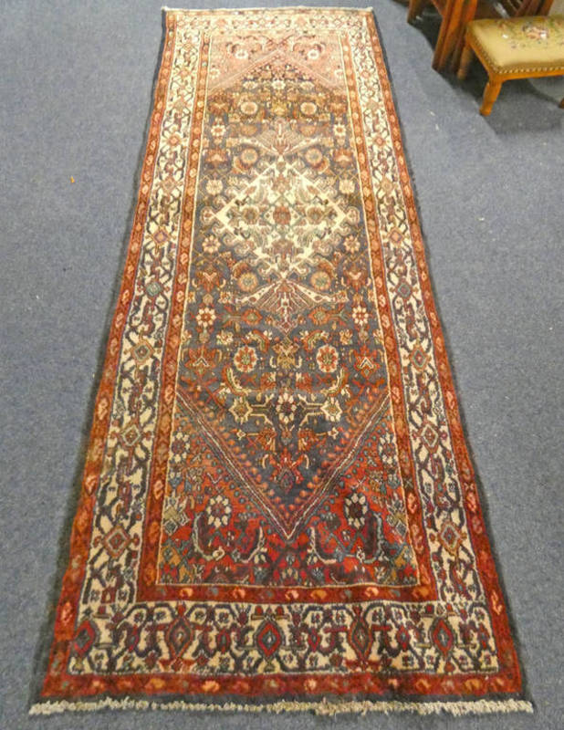 DEEP GROUND FULL PILE PERSIAN SUROK RUNNER WITH TRADITIONAL DESIGN - 292 X 107 CM