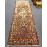 DEEP GROUND FULL PILE PERSIAN SUROK RUNNER WITH TRADITIONAL DESIGN - 292 X 107 CM