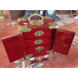 LATE 20TH CENTURY CHINESE JEWELLERY BOX,