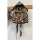 GERMAN WOOD CHOPPER CUCKOO CLOCK